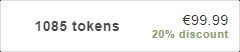 You can tip 1085 Tokens for 99.99€