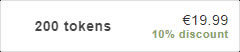 You can tip 200 Tokens for 19.99€