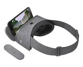 Photo of Google Daydream and link to download Gizmo VR